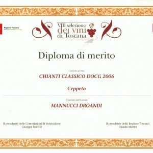 VIII SELEZIONE DEI VINI DI TOSCANA  CEPPETO 2006